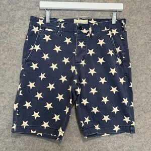 Ralph Lauren Denim & Supply Stars Shorts Mens 30 Button 9" Inseam Navy Blue W30